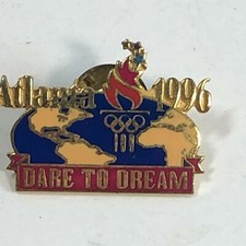 1996 Atlanta Olympics Dare To Dream Clutch Back Lapel Tie Pin