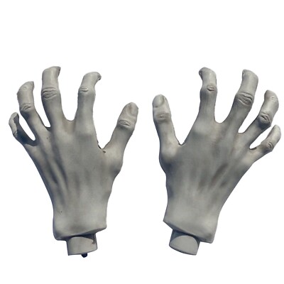 Halloween Plastic Skeleton Hand Fake Scary Human Hands Haunted House Decoration
