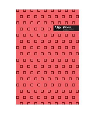 Square Pattern Composition Notebook, Dotted Lines, Wide Ruled Medium Size 6 x 9 