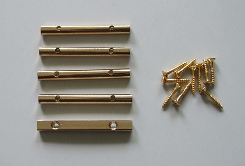 5x Gold Electric Guitar String Retainer Bar for Floyd Rose Guitar - Picture 1 of 4