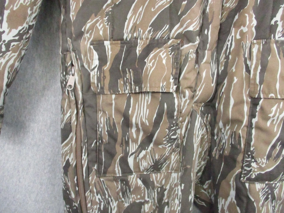 Vintage Trophy Club Camoflauge Coveralls Large Insulated Hunting Woodland - Image 2 of 4