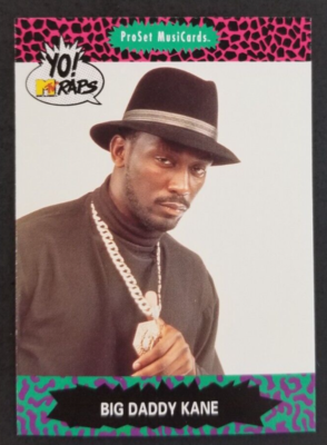 Big Daddy Kane 1991 Yo MTV Rap Music Pro Set Card #8 (NM) | eBay