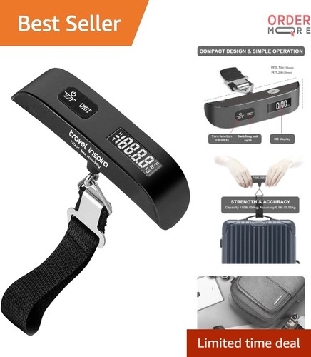 Luggage Scale Portable Digital Hanging Suitcase Weight Travel 110lb Capacity