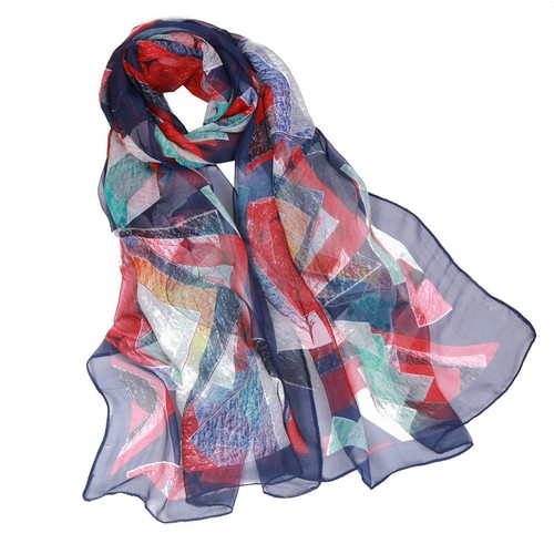Women Long Soft Chiffon Scarf Print Sheer Wrap Shawl Large Stole Neck Scarves*US - Picture 5 of 28