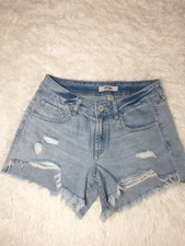Refuge Jean Short Shorts Women's Size 2 Distressed Blue Summer Beach Festival