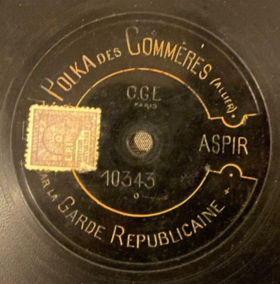 PRE-20S PATHE CENTER START ed1 Garde Republicaine: Polka des Commeres, Pachas 9''