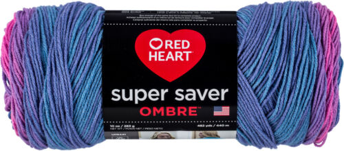 Red Heart Super Saver Ombre Yarn-Sweet Treat E305-4975 - Picture 1 of 2