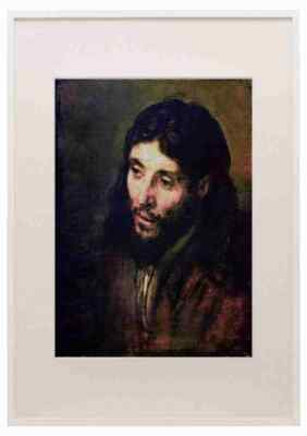 Christus nach dem Leben Rembrandt A3 A4 gerahmter Druck Bild