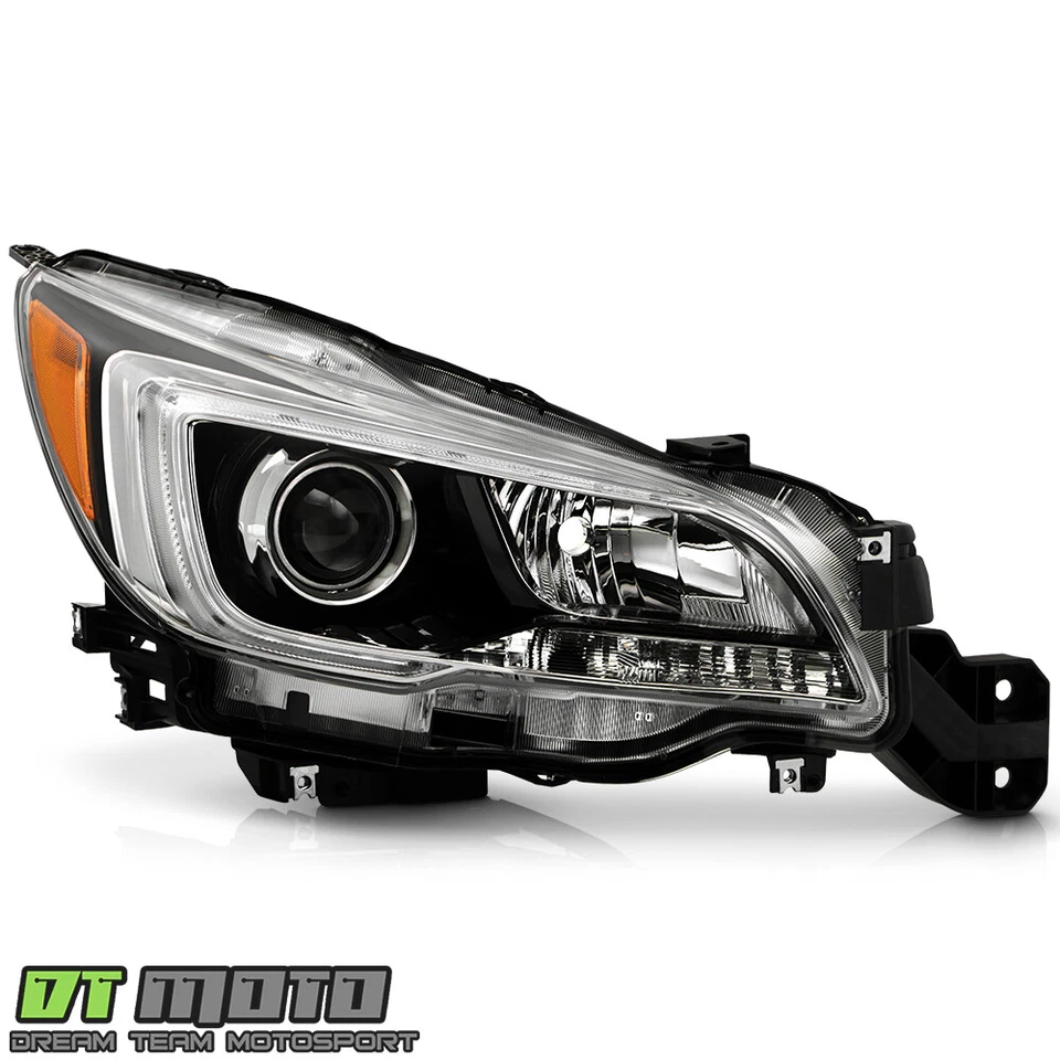 For 2015-2017 Subaru Legacy|Outback Black Bezel Projector Headlight - Passenger - Imagem 3 de 4
