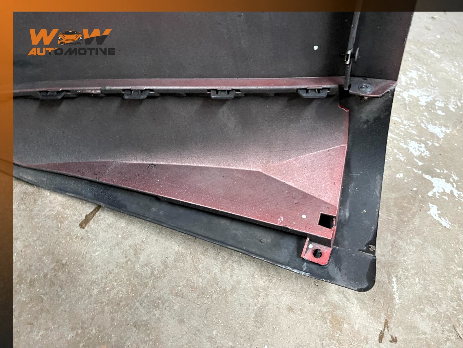 14-17 MASERATI GHIBLI REAR BUMPER COVER RED OEM