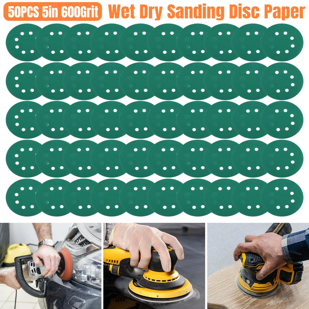 Wet and shop dry sanding discs