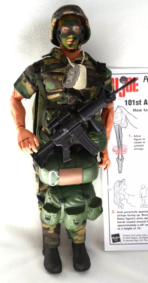 Hasbro GI Joe Army 101st Airborne Paratrooper Action Figure w