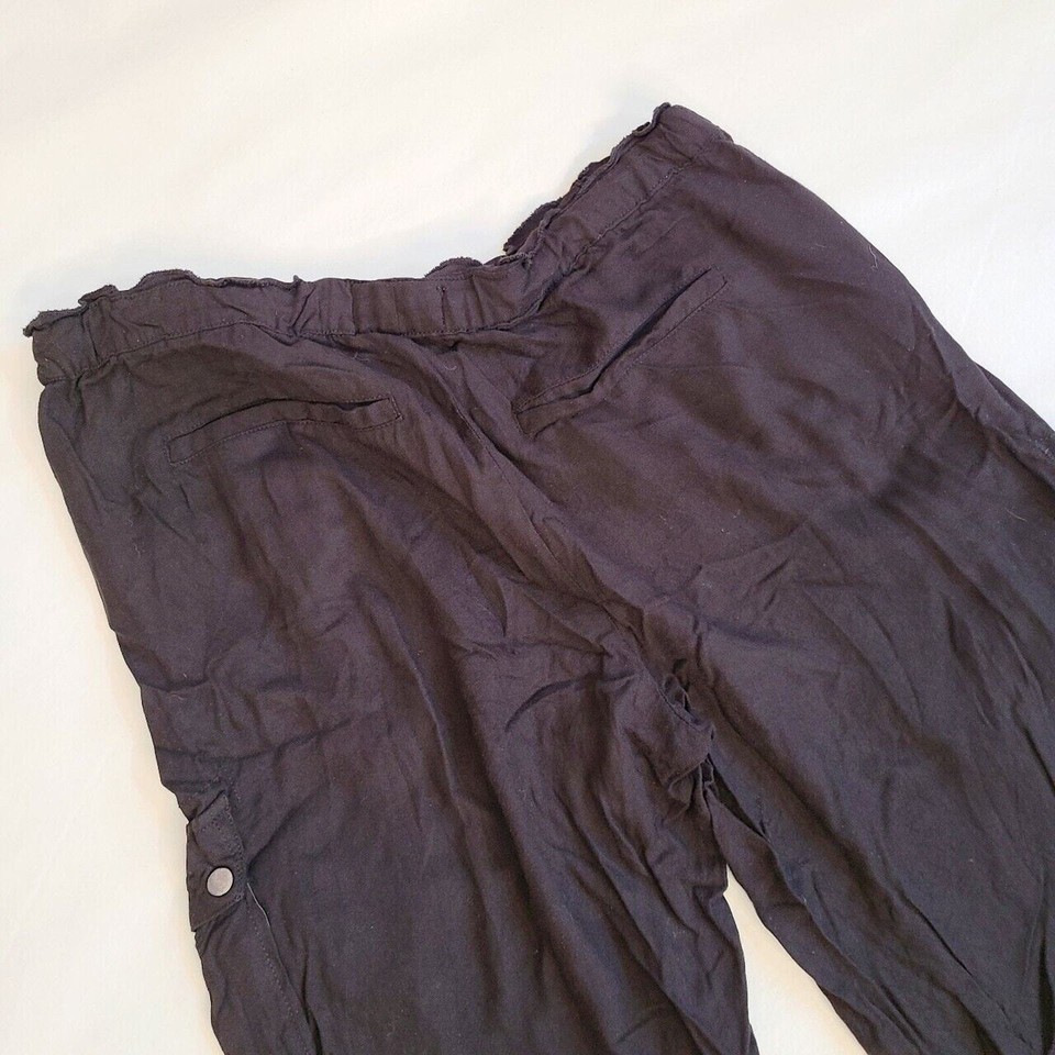 Nwt jolt black cargo pants with elastic draw string waist Size 11 eBay