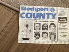 1986 LEAGUE CUP STOCKPORT COUNTY V SHEFFIELD WEDNESDAY @ MANCHESTER CITY 9