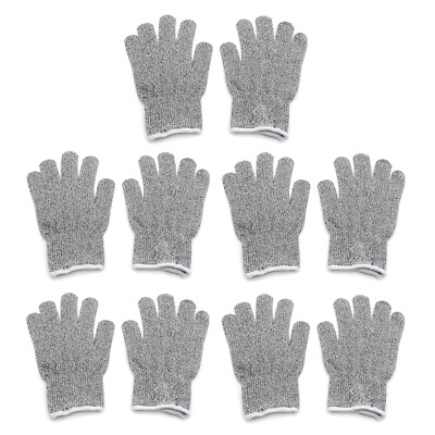 5Pair XL Safe Cut Resistant Gloves Food Grade Level 5 Protection For Kitchen Oys