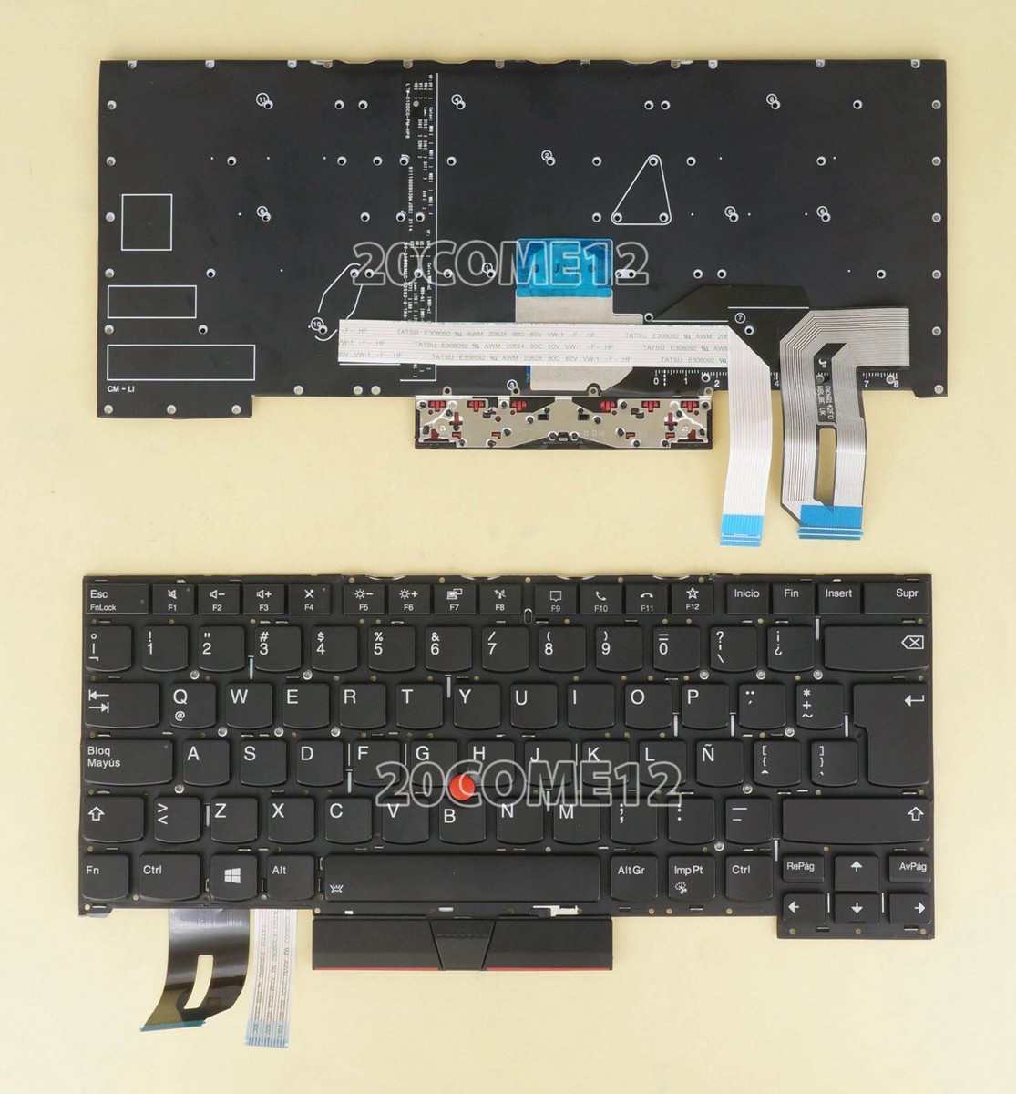 For Lenovo Thinkpad X1 Extreme 3rd Gen 3 Keyboard backlit no frame