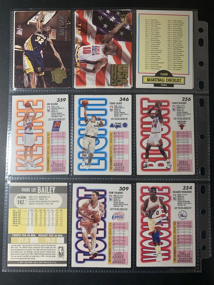 NBA Fleer Basketball Cards lot of 20 from seasons 1990-1994 🏀 - image 4 of 4