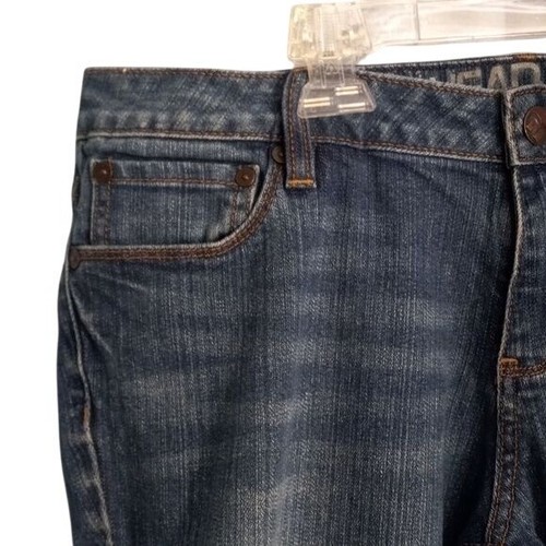 Bullhead 13R Womens Newport Skinny Flare Jeans Blue Denim Distressed Pants - Picture 4 of 14