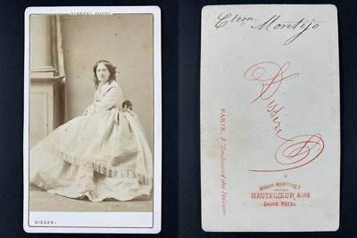 Photo Vintage CDV D'Eugénie De Montijo, Impératrice - Tirage Albuminé Circa 1865