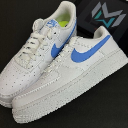 Nike Air Force 1 '07 Low University Blue White UNC DV3808-103 Women's 8.5 NBY - Picture 8 of 12