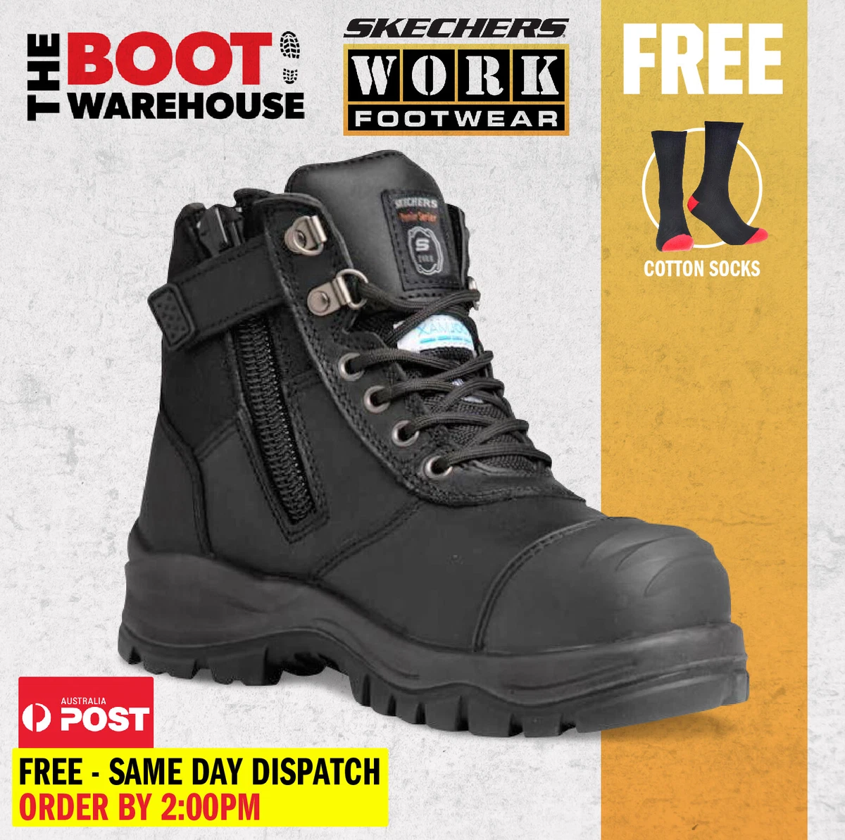 Memory foam composite hotsell toe work boots