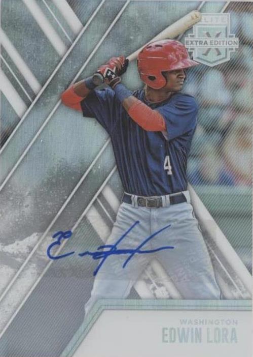 2017 Panini Elite Extra Edition - Edwin Lora #112 Autographs (AU, RC ...