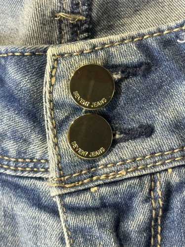 Seven7 Jeans Women's Size 12 Blue High-Rise Tummyless Skinny Denim 29" Inseam - Picture 10 of 12