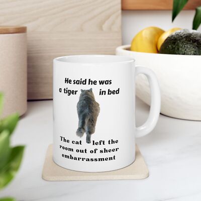 Funny Cat Quote Coffee Mug for Women | Gift for Cat Lovers, Sarcastic Cat Meme