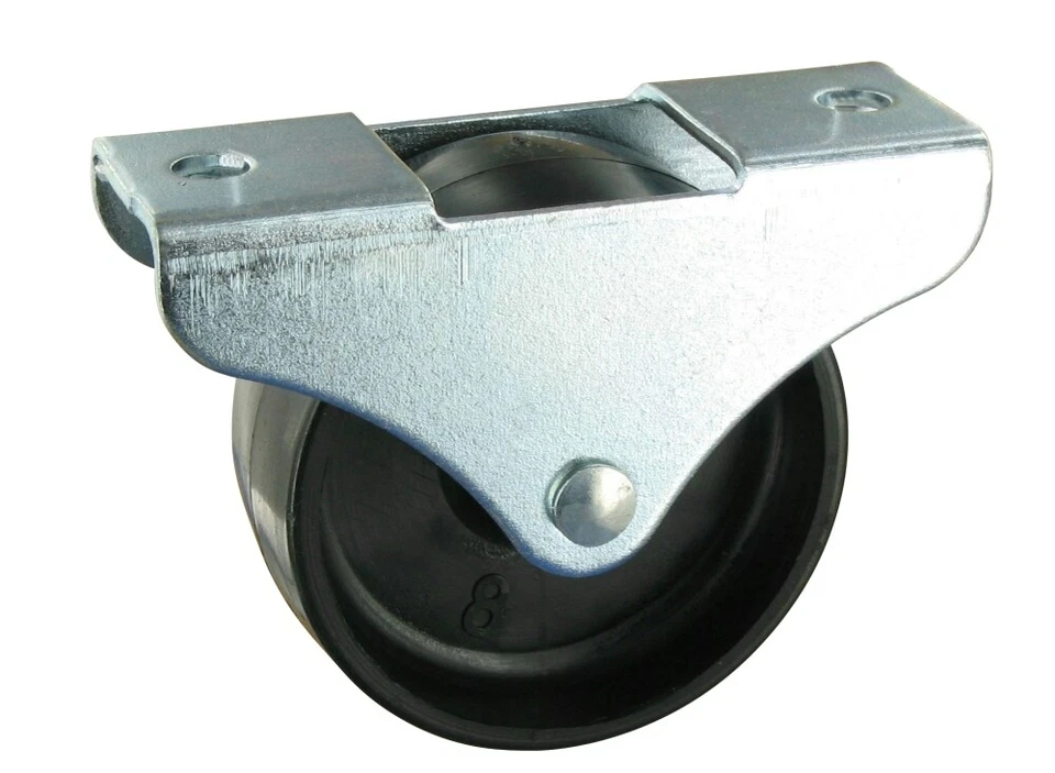 ROLLENTECHNIK VOM STEIN GMBH Satz 4x harte Bettkastenrolle Kastenrolle Rad Ø15 Platte 30x16