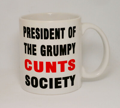 President Of The Grumpy Society Tasse Geschenk lustig Rudec*nt Kaffeetasse personalisiert