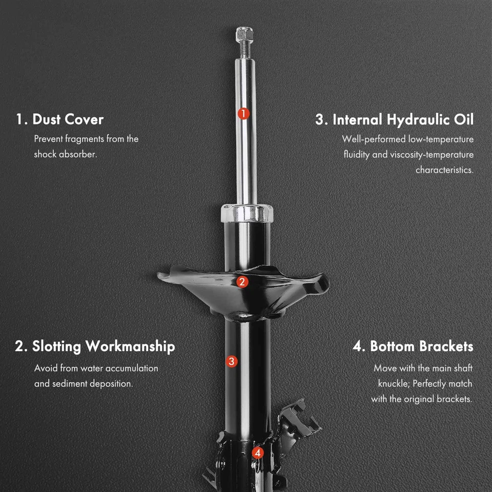 2 передних боковых амортизатора для INFINITI I30 1996-1999 Nissan Maxima 1995-1999 - Изображение 3 из 4