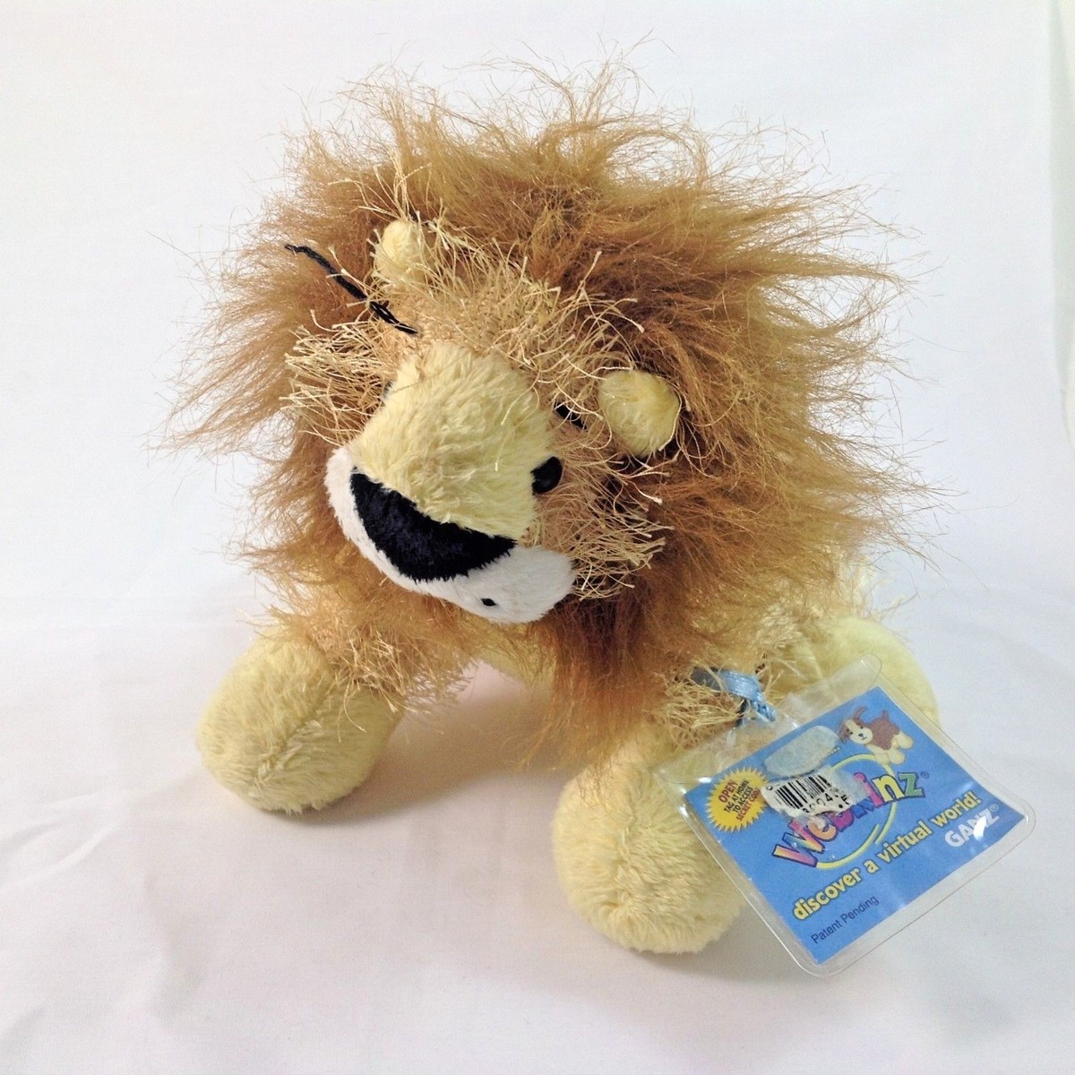 Ganz Webkinz Plush Lion HM006 Unsealed Code 11