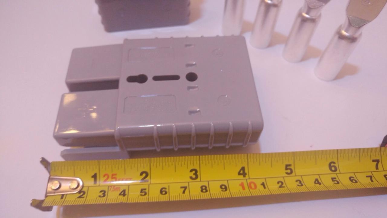 1 CONNECTOR/PLUGS/PINS, 2/0AWG, ANDERSON/SMH, SB350A-600V, FORKLIFTS, BOATS, 4X4