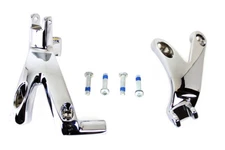 OE Standard Forward Control Mount Kit Chrome fits Harley Davidson