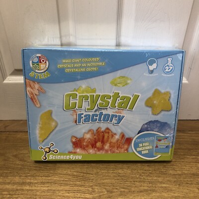 Crystal Factory Wissenschaft Experimentierset VORBAU - Science4You - Neu & Versiegelt