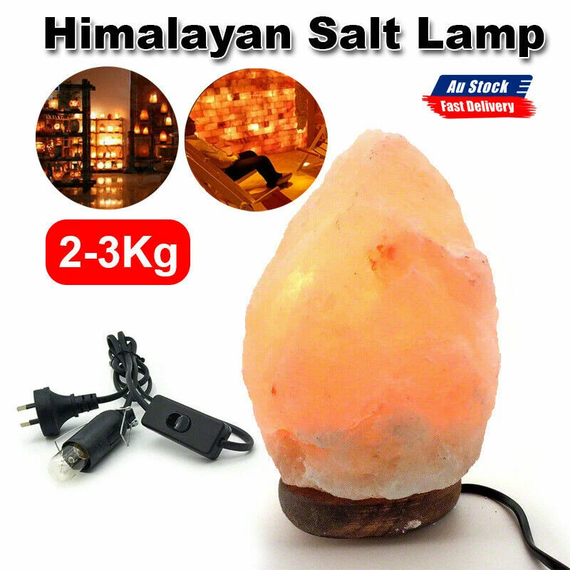 Salt lamp plug in night light deals