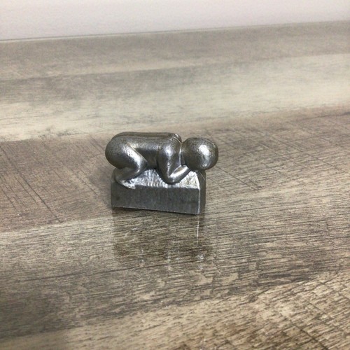 Miniature Aluminum Sculpture Figurine Cast Aluminum 1.5x1.25" - Picture 7 of 11