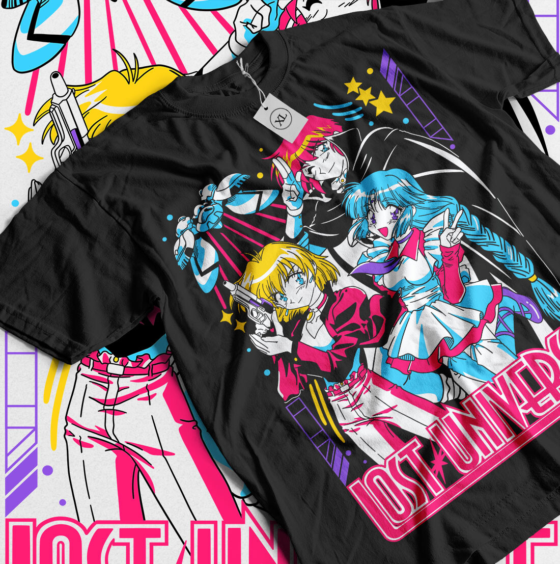 Lost Universe T-shirt KanzakaDex Anime Manga Kane Blueriver