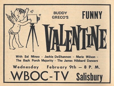1972 TV AD BUDDY GRECO FUNNY VALENTINE JAMES HIBBARD DANCERS BACK PORCH MAJORITY