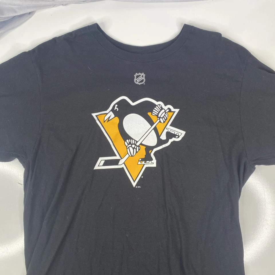 Camiseta Reebok NHL (Jersey #58) Pittsburgh Penguins Kris Letang Negra Para Hombre Talla L Foto 4 de 4