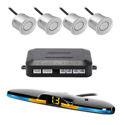 4-Sensor LED Parking Assist System – Car Backup Reverse Rear Radar Alert Kit