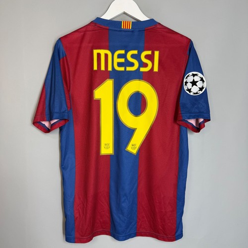 Maillot Domicile FC Barcelona Lionel Messi 2007-2008 Taille M - Neuf Avec étiquette Mais Tache