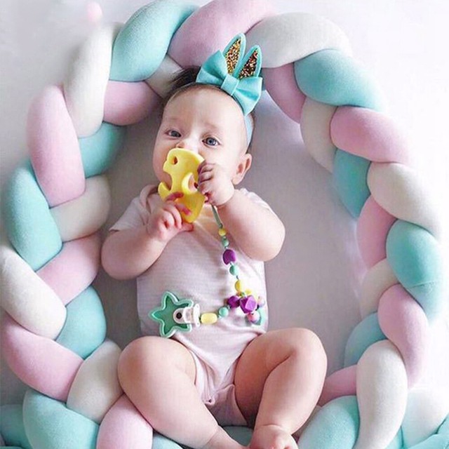 soft knot crib bumper