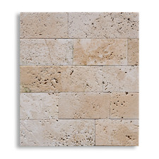 PIASTRELLE | PIETRA TRAVERTINO light spazzolato h.10 cm (misure a correre)