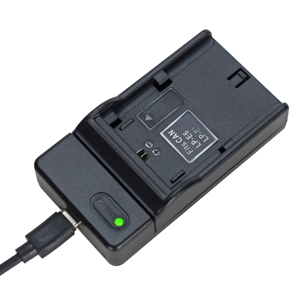 LP-E6 SLIM Battery Charger for Canon EOS 5D Mark IV, 6D, 6D Mark II, 7D,  7DSV