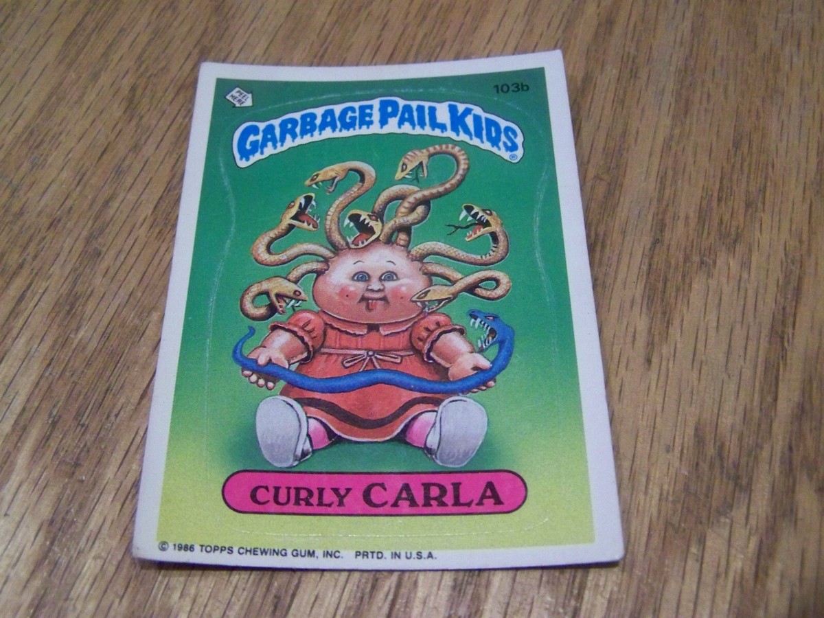 TOPPS ペドリ・クンデ・バルデ　ジャージカード 1986 TOPPS GARBAGE PAIL KIDS CURLY CARLA TRADING CARD | eBay