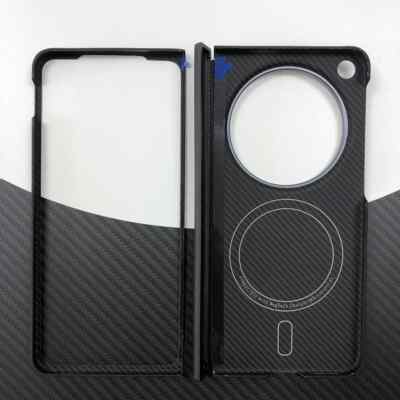 Custodia Sottile Opaca Con Cerniera Custodia Magsafe In Fibra Di Carbonio Per OnePlus OPEN / OPPO Find N3 | Cover Pieghevole Opaca Antiurto Koffing Snap
