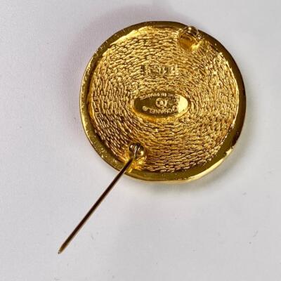 アクセサリー CHANEL CAMBON 31 RUE vintage gold brooch Auth CHANEL Vintage 31 RUE CAMBON Pin Brooch Gold Metal
