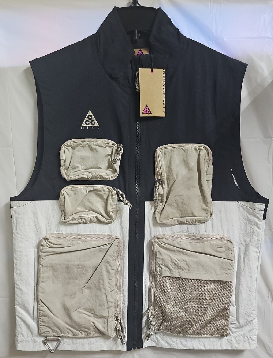 Nike Acg Multiple Pockets Functional Vest Black White Nike Acg Multiple Pockets Functional Vest Black White
