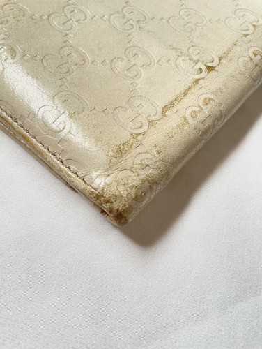 Cartera Cartera Larga Gucci GG Shima Cuero Blanco Auténtico 62T0258 - Imagen 17 de 24